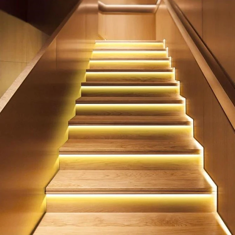 VOC Embedded Installation of Staircase Light Indoor and Outdoor Aluminum LED Cob Step Light Intelligent Sensing LED Line Lights