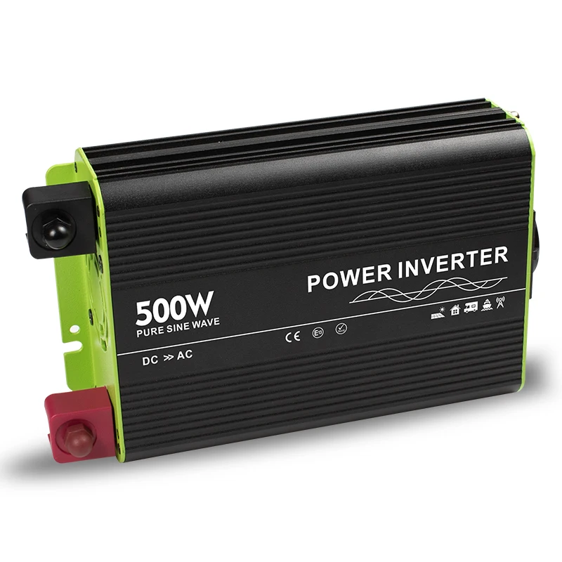 Power Inverter & Converter Pure Sine Wave Solar Inverters 12 Volt 24V to 110V 220 V 50HZ 60HZ 500 Watts 1000 W with OEM Shell