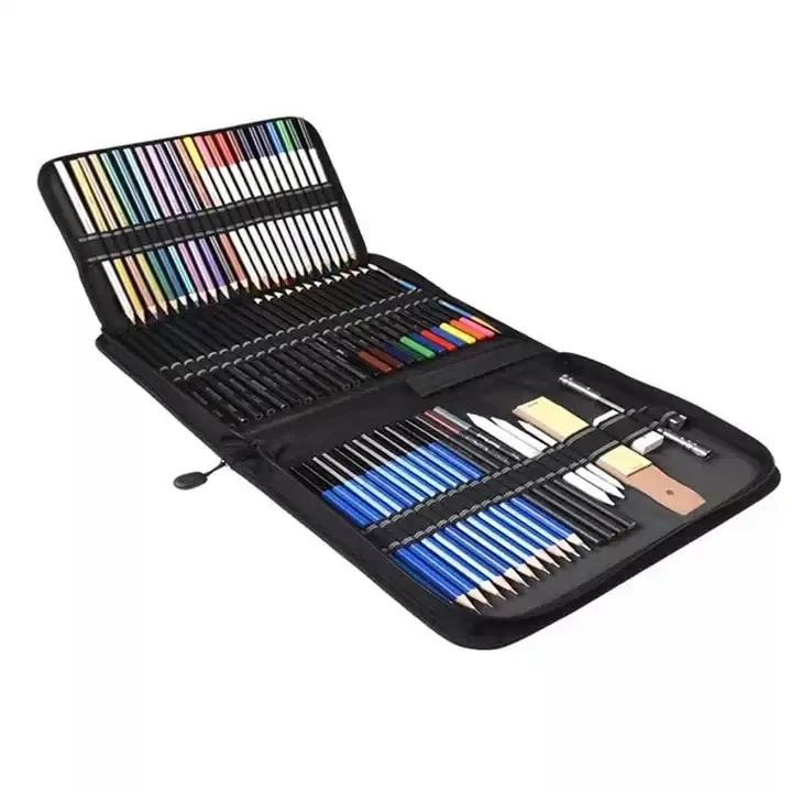 Keep Smiling Professional 72 Pieces Sketching Drawing Set For Artists ...