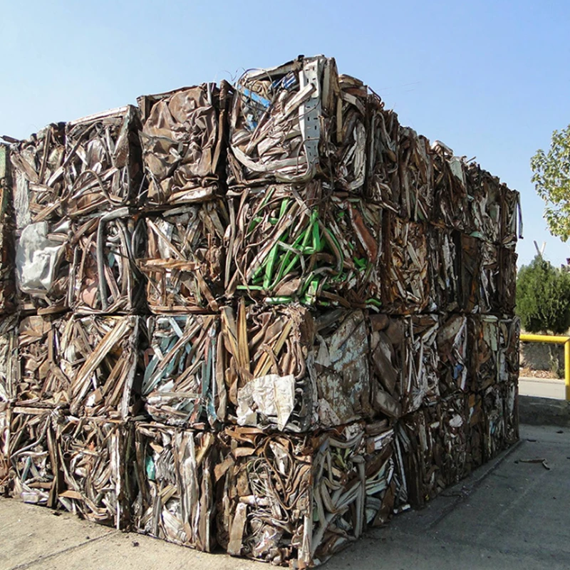 Automatic Compaction Packing Waste Iron Aluminum Steel Scrap Metal ...