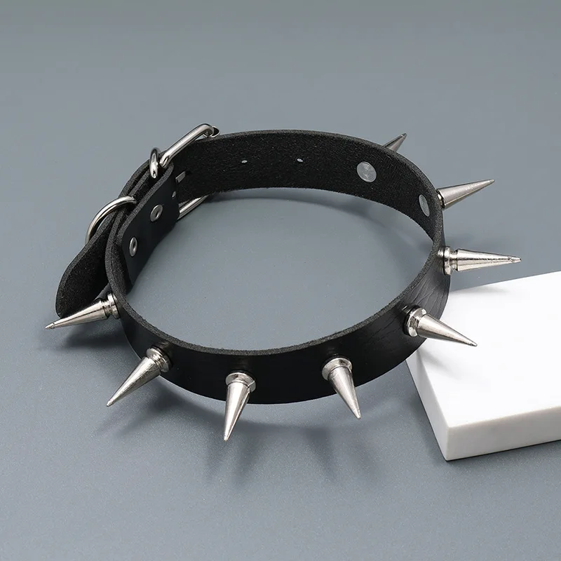 De Cuello Gótico Punk Para Hombre Para Mujer Colr De Remache De De Cuero Sunnimix Gargantilla Punk Gothic Collar | En Línea