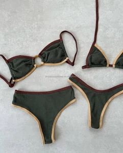 Sexy Girls Two Pieces  Custom Swimwear Women Hot Girl Bikini Wholesale Two Piece