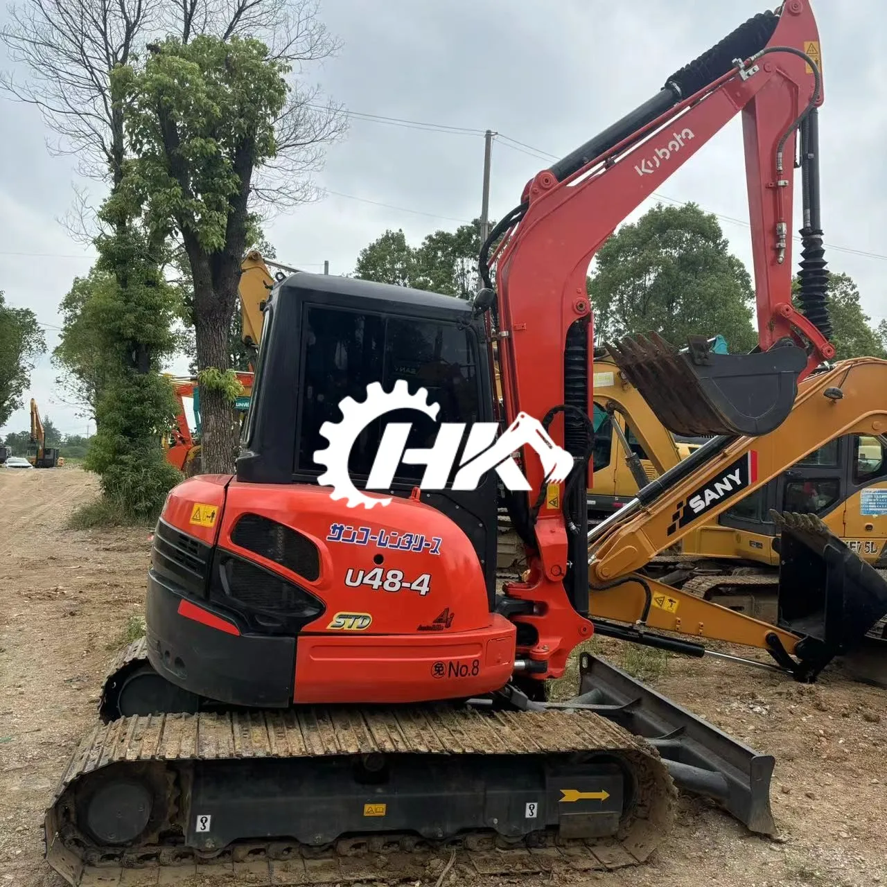 HANG KUI   Kubota U48 4.8Tons 95%new Original Japanese with EPA,CE Agricultural Used Kubota 48 Excavator for Digging
