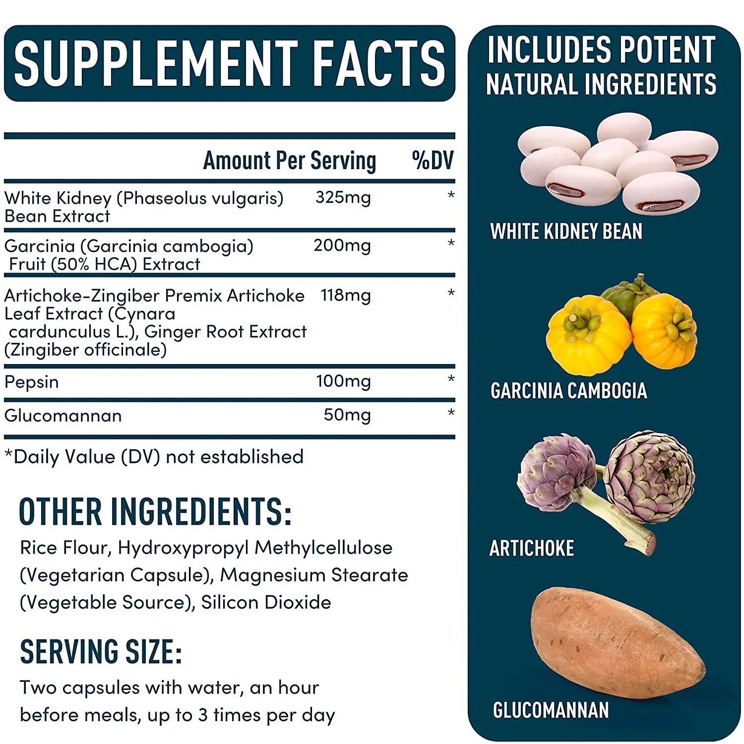 Oem White Kidney Bean Extract Artichoke Leaf Extract Garcinia Cambogia