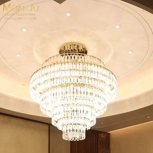 Luxury Artistic Sculptural Chandelier Large Oval Pendant Light for Hotel Villa or Private Dining Custom Classic Design