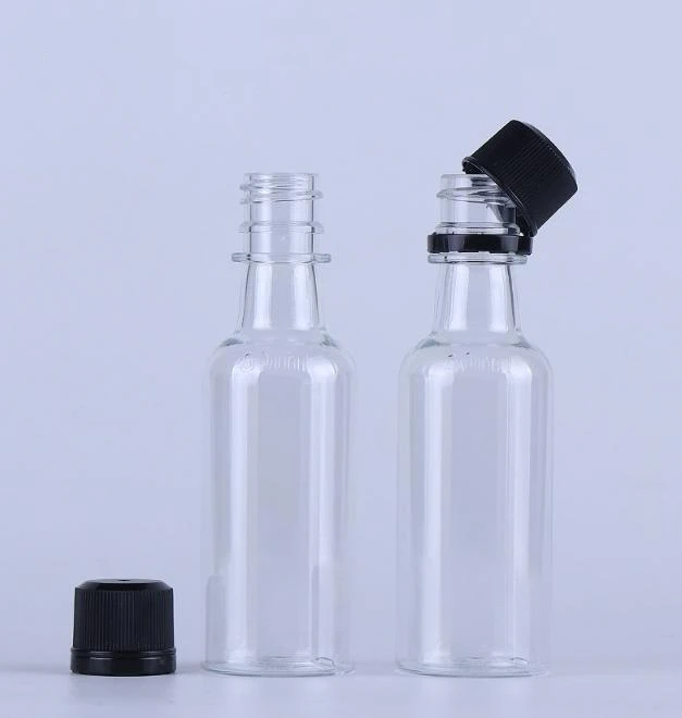 25ml 50ml 60ml Plastic Small Liquor Bottles for Ginger Shots Vodka Whiskey Empty Pet Bottle Plastic Wine 120ml 150ml 175ml 250ml
