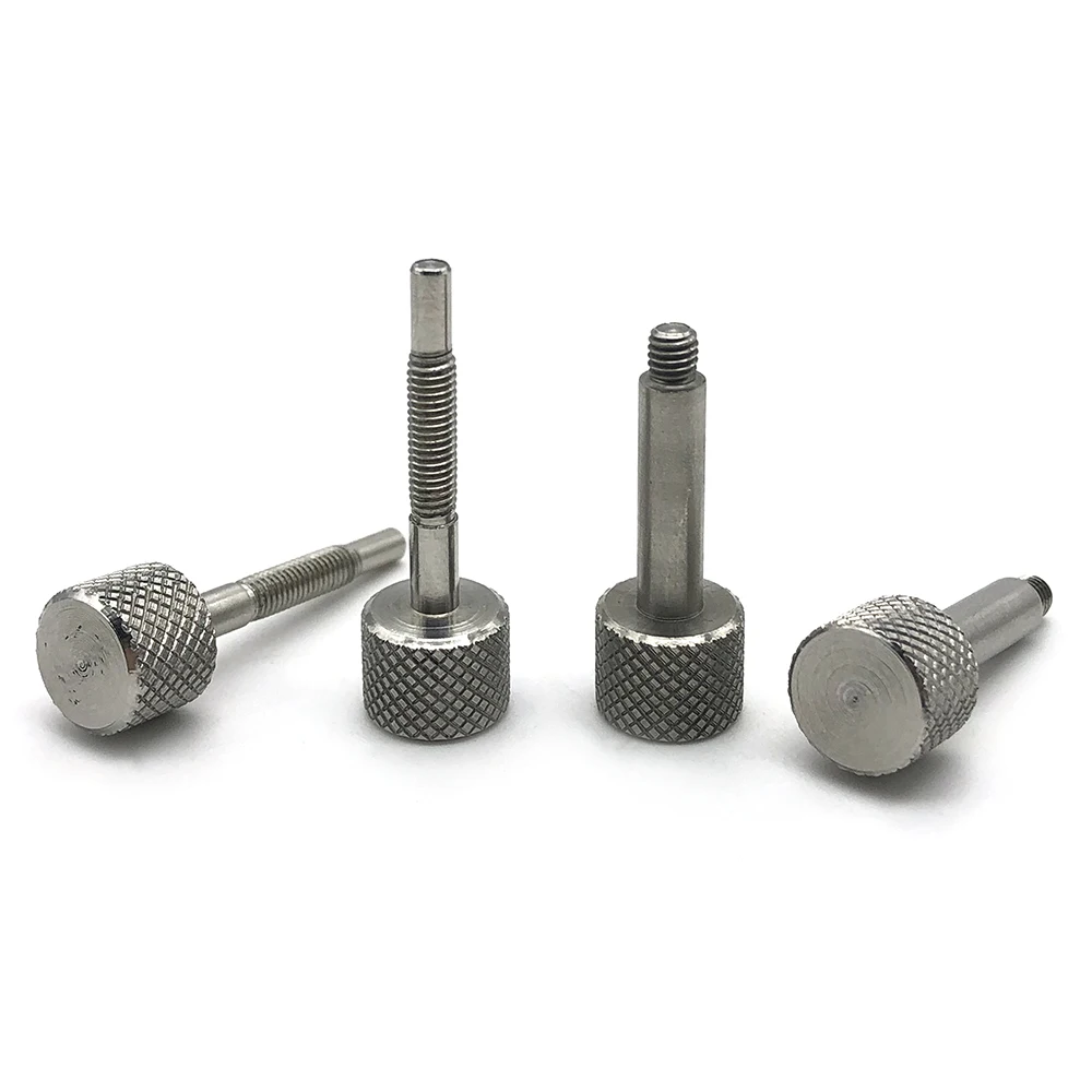 Tornillo de pulgar moleteado M6 de acero inoxidable
