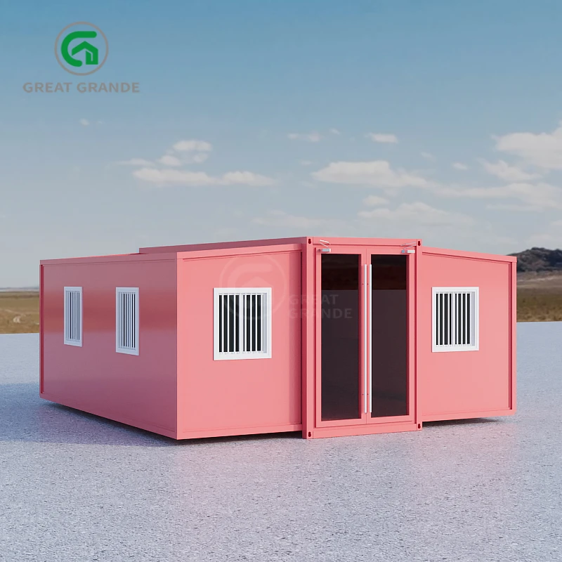 Depòsit del USA venent molt plegable casa contenidora extensible a bon preu portable expansió prefab contenidor casa