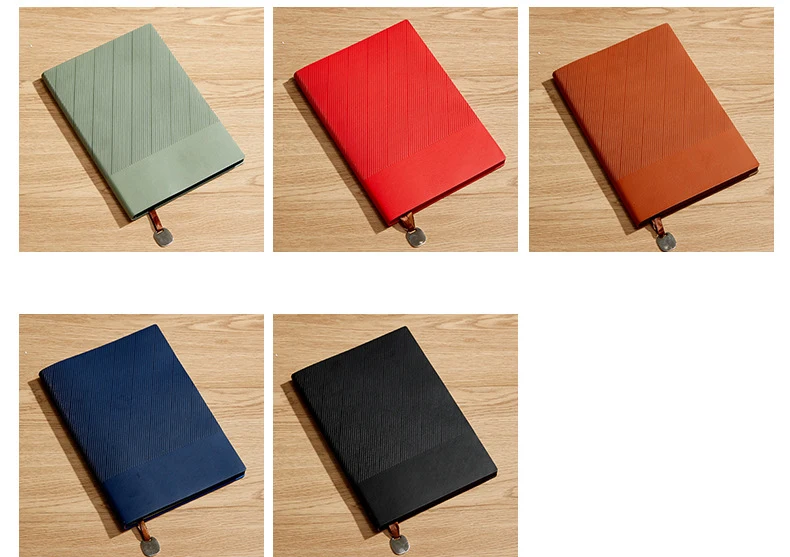 Promotional high-end a5 notebook supports fully customized business notebook high value customized logo with metal pendant books