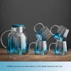 Gradient Blue-1 kettle + 4 cups (gift box set)