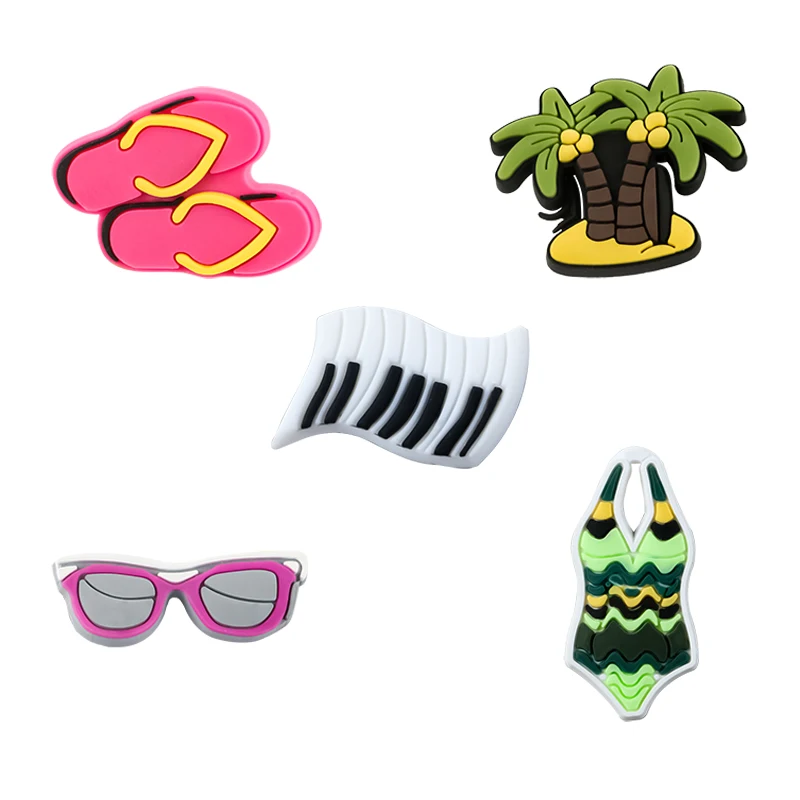 Новый стиль, пляжный резерв, милая мультяшная цена, ПВХ материал, забивные украшения, обувь, цветок, садовый обувной аксессуар