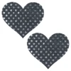 Nero con paillettes argento