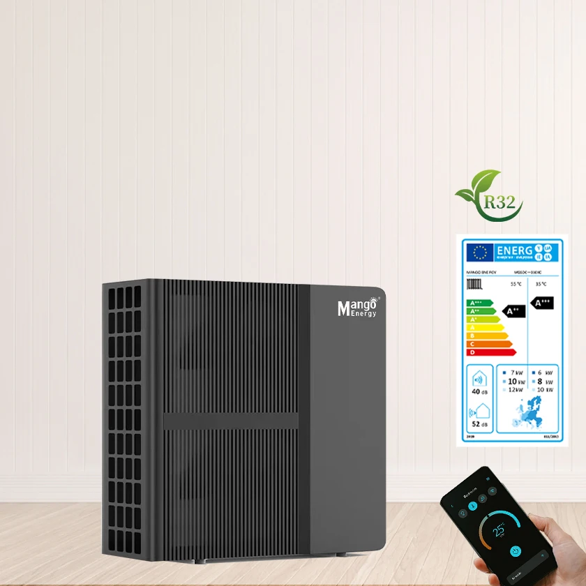 Remote Control WIFI Connection Monoblock DC Inverter Air to Water Heat Pump Inverter Heat Pump Water Heaters