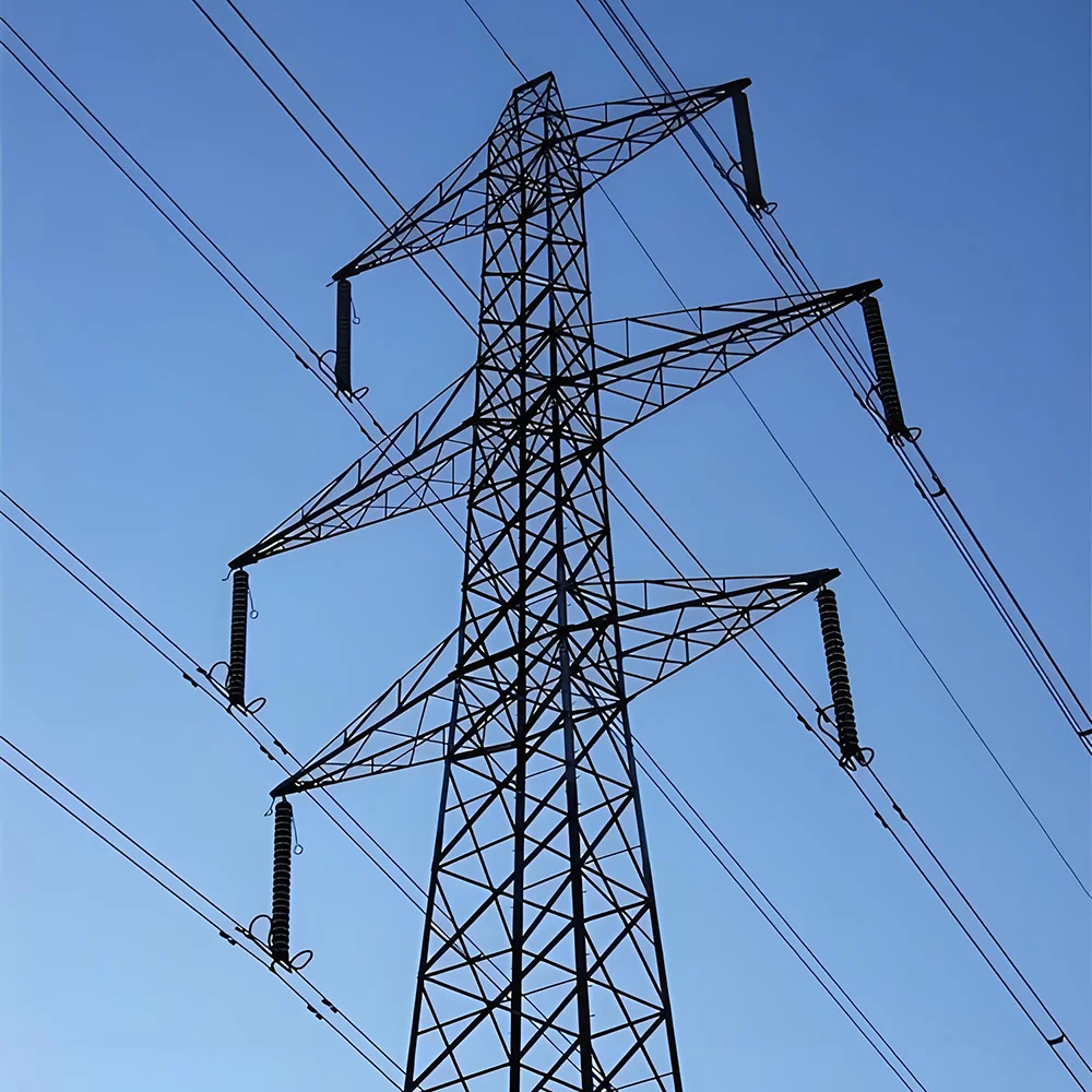 High Quality Hot Dip Galvanized Corrosion Resistant Single/Double Circuit Steel Structure Electric Transmission Tower 10-150m
