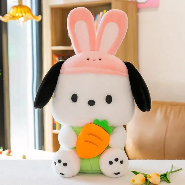 Botu Sanrioed Genuine Pochacco Plush Pillow Dolls Pacha Dog Kawaii Eye ...