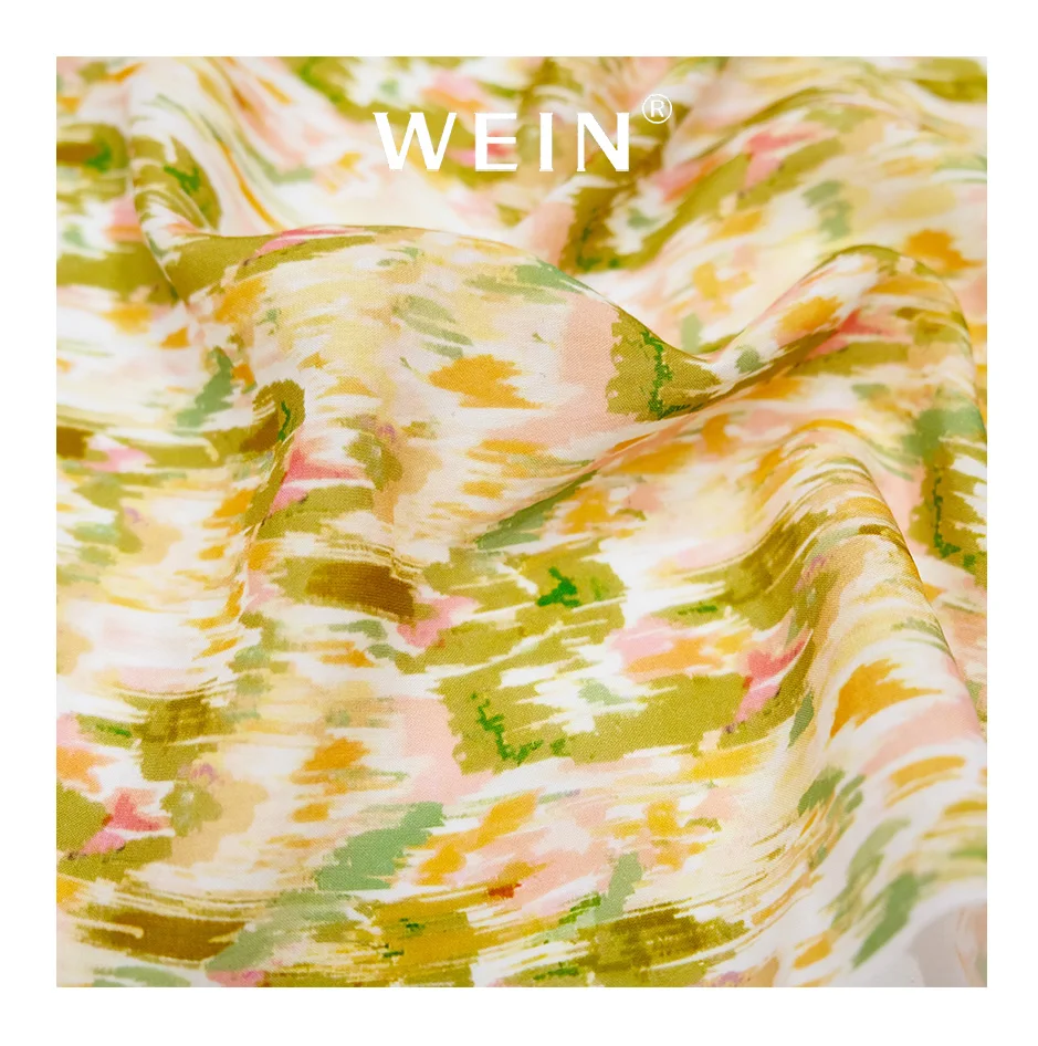 R09  Lyocell Fabric for Summer 60s Tencell Fabric Custom Reactive Sustainable Digital Print for Clothing