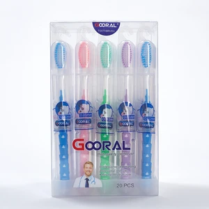 High Quality Manual Plastic Adult Toothbrush Soft Bristle Biodegradable and Disposable for Home Use for Hotels
