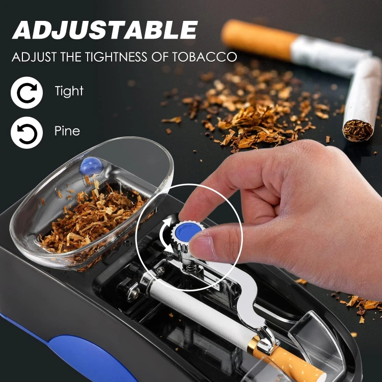 new diameter tobacco New Arrival Automatic Electric Cigarette Rolling Machine 6.5mm Diameter Cigarette Injector Maker new diameter tobacco New Arrival Automatic Electric Cigarette Rolling Machine 6.5mm Diameter Cigarette Injector Maker