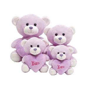 Valentine's Day Gift Stuffed Animal Toys Cute Teddy Bear With Heart Plush Toy