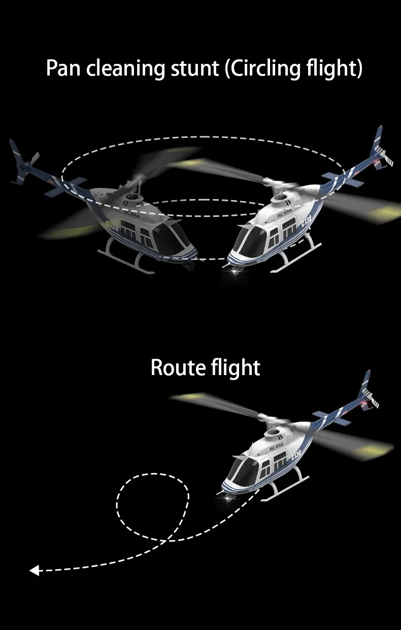 Hot Sale RC ERA C138 RC Helicopter 1/33 Scale 6CH 3 Digital Servos 6-Axis Gyroscope RC Toy Helicopter for Kids Christmas Gifts