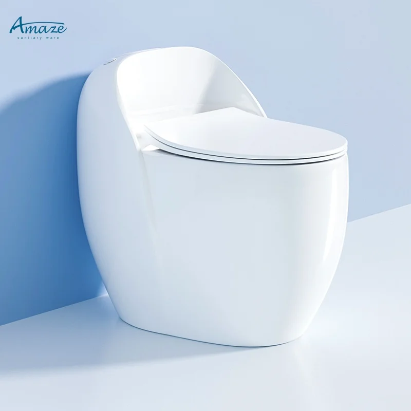 Modern toilet bowl bathroom ceramic water closet one piece toilet s-trap/p-trap dual flush toilet