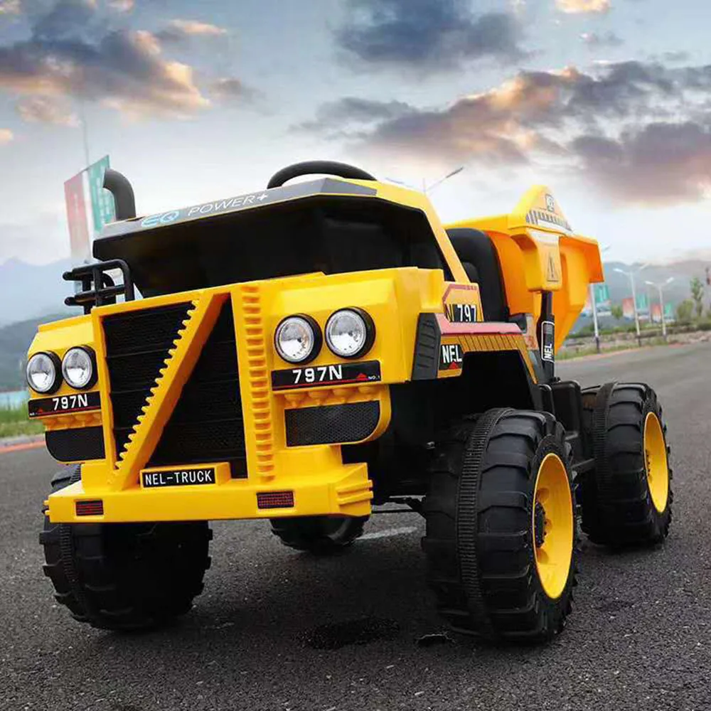 Full Scale Cool Trendy Style Children's Battery Powered Ride-On Electric Four Wheel Dual Drive off Road Vehicle Toy Car