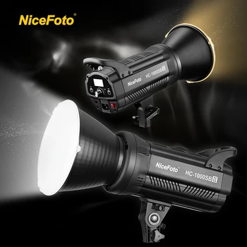 NiceFoto HC-1000SBII 100W Professional Studio Equipment Accessories LED COB Video Lighting Photographic Light