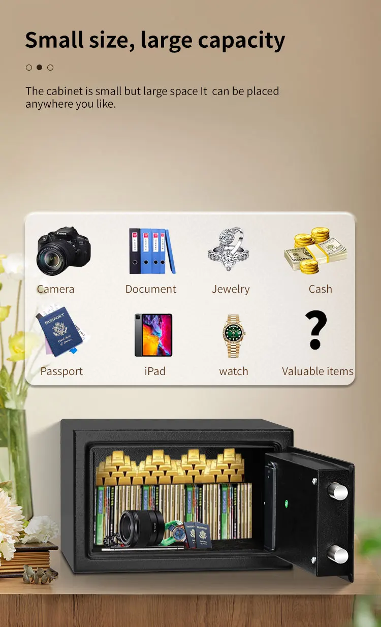 CEQSAFE High-end Furniture Digital Money Mini Household Lock Box Safe details