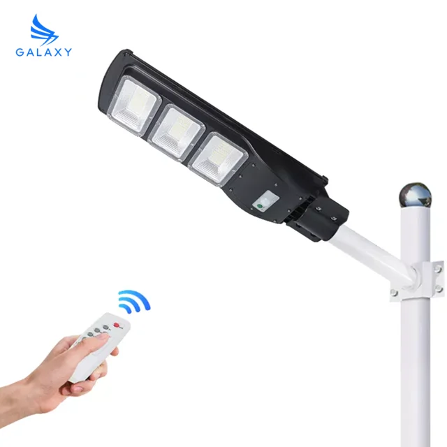 Заводская цена, пластиковый 20 Вт, 40 Вт, 60 Вт, 100 Вт, все в одном, светодиодный уличный фонарь с солнечной батареей