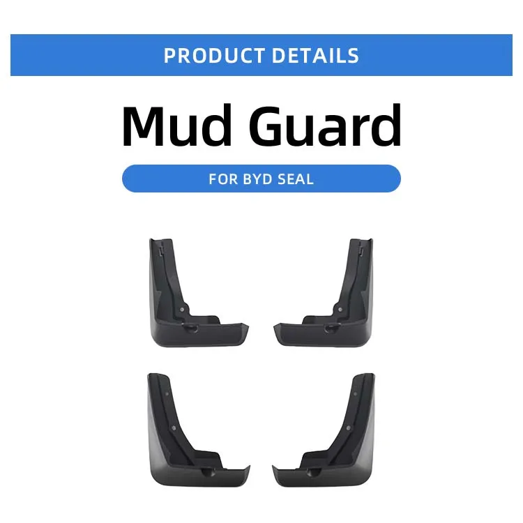 Car Mud Guard PP Plastic Mudguard Car Fenders Splash Guards Mud Flap For BYD Seal Accessories manufacture