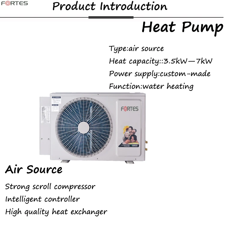 Best Price  Pressurized Evacuated Tube Hybrid Solar Water Heater System + Air Source air to Water Heat Pump for Home