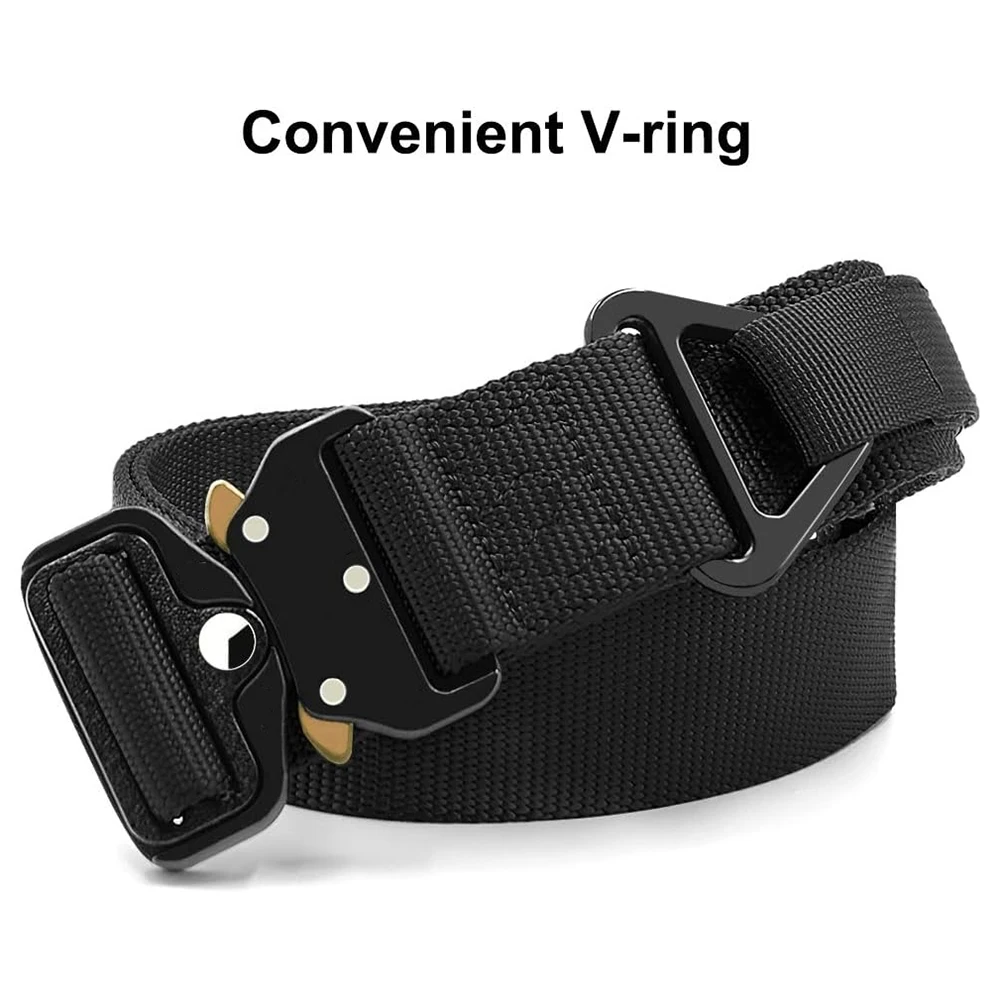 Adjustable Tactical Rigger Belt Nylon Webbing Utility Belt with Heavy Duty Quick-Release Buckle Tactical Rigger Belts