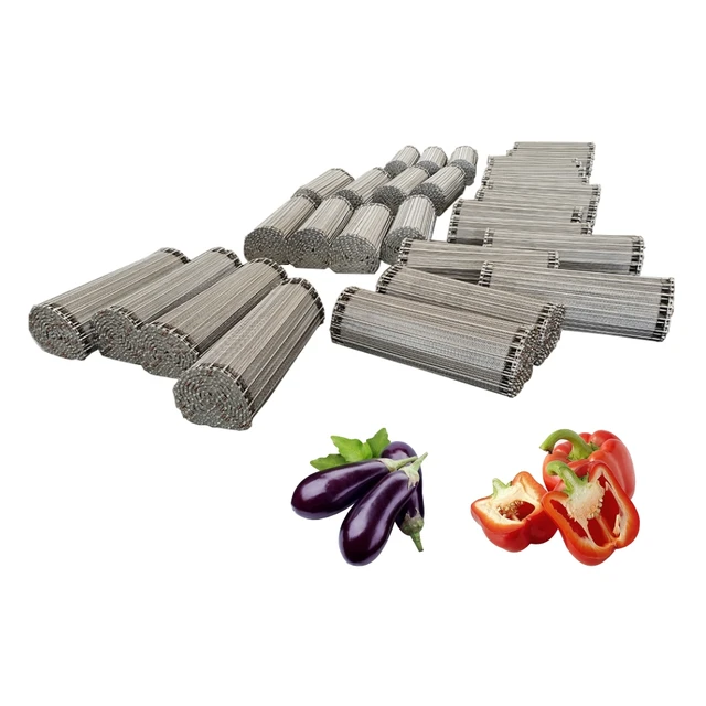 Original Manufacturer of Wire Mesh Chain Conveyor Belt Dryer Vegetable Food Stainless Steel Spiral Mesh Belt Customization 4