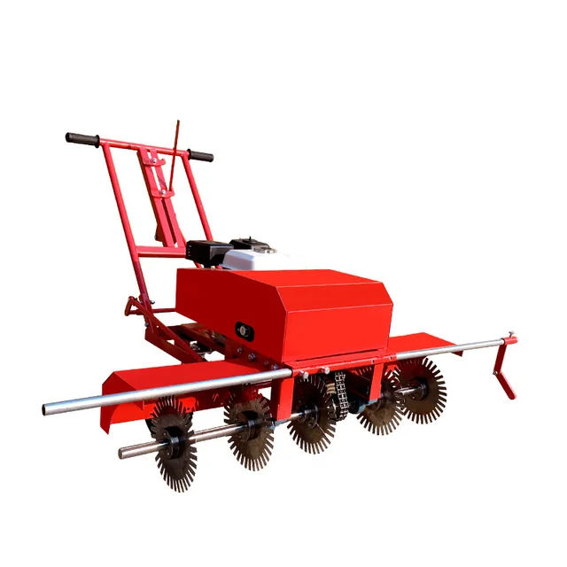 Lawn planting and transplanting machine with extremely high survival rate of turf, gasoline engine driven turf cutting machine