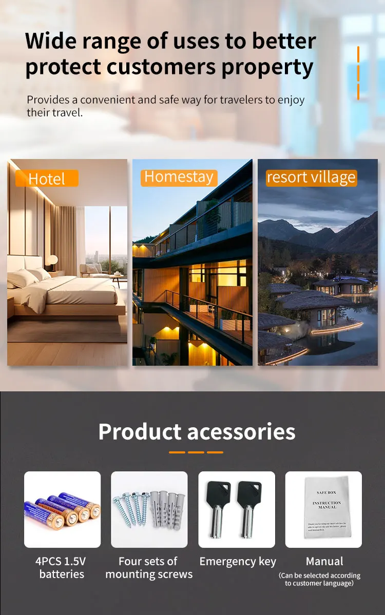 CEQSAFE Electronic Cheap Digital Hight Quality Lock Hotel Safe Box with Lock Security Code Locker manufacture