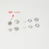 304 stainless steel snap fastener with short legs, 3.2cm.