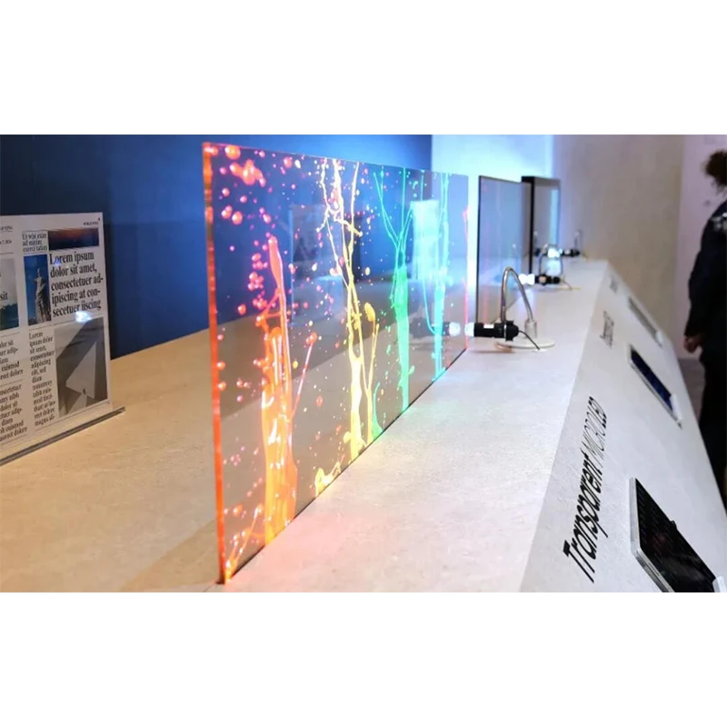 55 Zoll transparente OLED-Module FHD 1920*1080, transparentes OLED-Display, transparenter OLED-Bildschirm, digitale Beschilderung und Anzeige