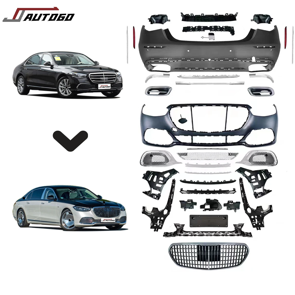 2025 Mercedes Benz S Class W223 Body Kits - Maybach Style