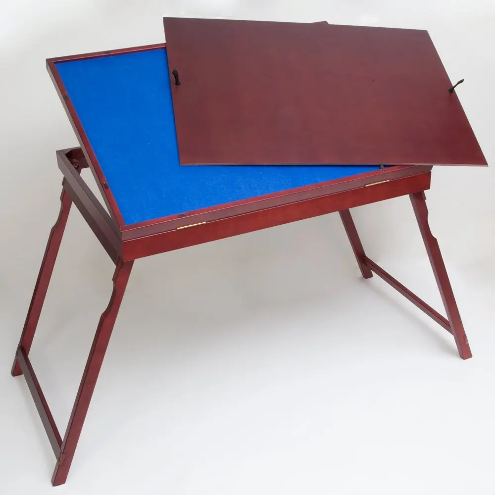 Wooden Fold And Go Portable Folding Jigsaw Puzzle Table 1500 Pcs Mat