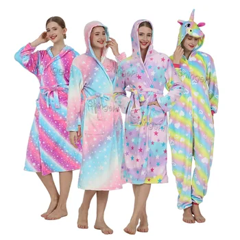 Mancufancture Wholesale ropa de nios y nias al por mayor Kids Winter Warm Bath Robe  Flannel Bathrobe