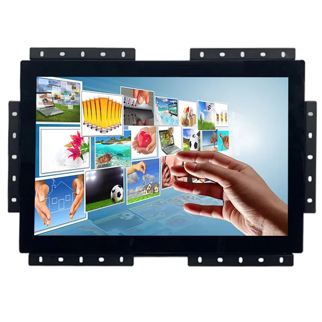 27 Inch Interactive Raspberry PI IPS Capacitive Touch Display Industrial Open Frame Lcd Monitor with VGA HDMIed USB RS232 Audio