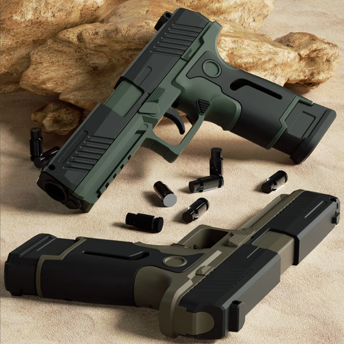 Резиновый пистолет-пуля Colt, Детская уличная игрушка-Имитация мягких пуль, Детская модель пистолета-ракушки, игрушка