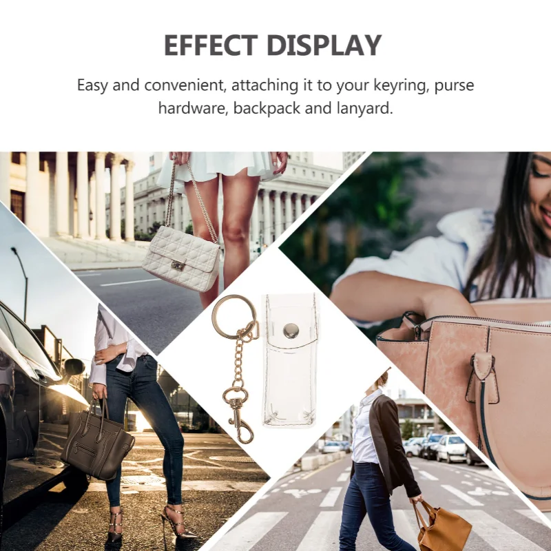 Gran oferta, bolso de PVC, funda para lápiz labial colgante, funda