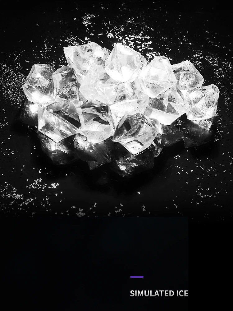 Realistic Simulate Artificial Fake Crushed Ice Clear Fake Ice Rock