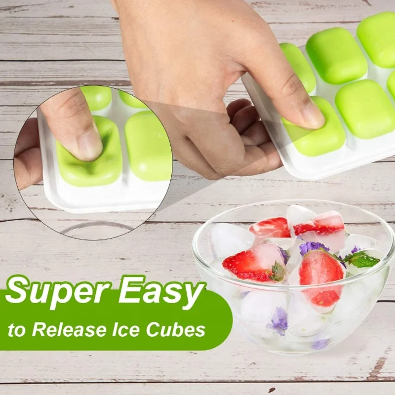 HAIXIN Hot Selling Ice Cube Tray With Cover Wholesale Custom Bpa Free  Durable Ice Mold