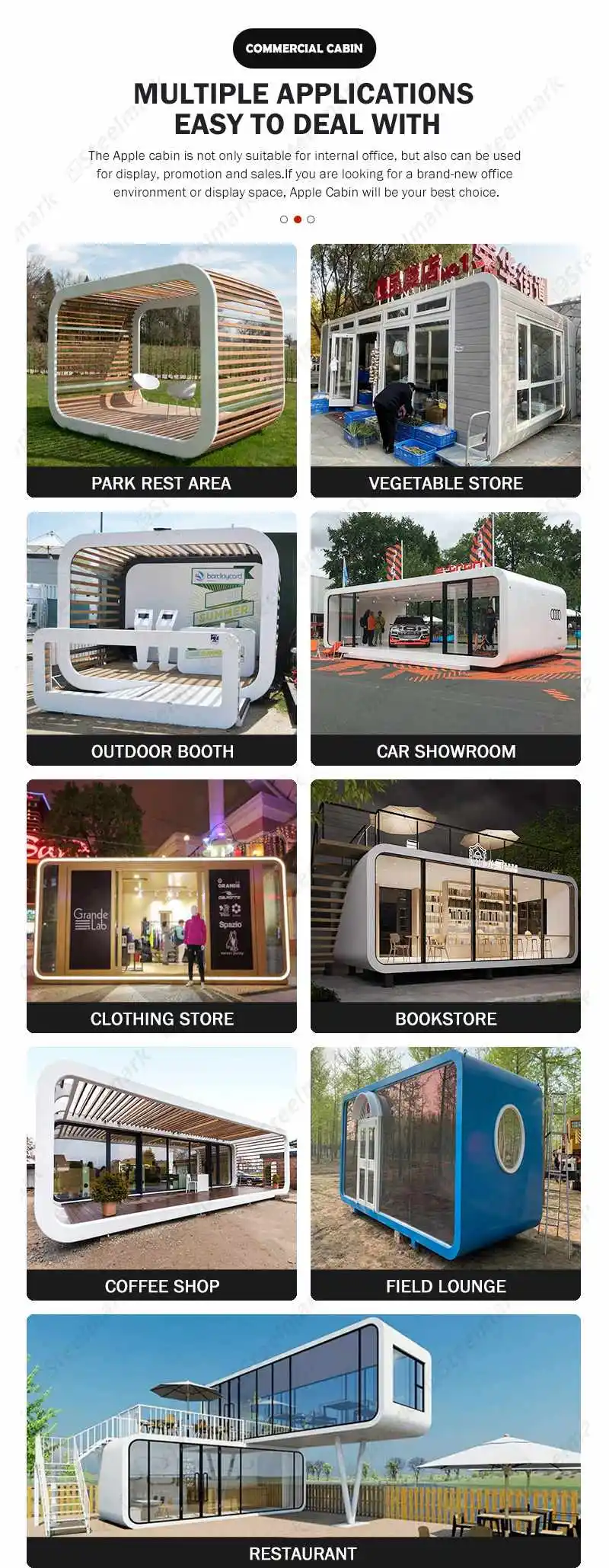 Tiny Living Portable Modular Container House Home Office Expandable ...