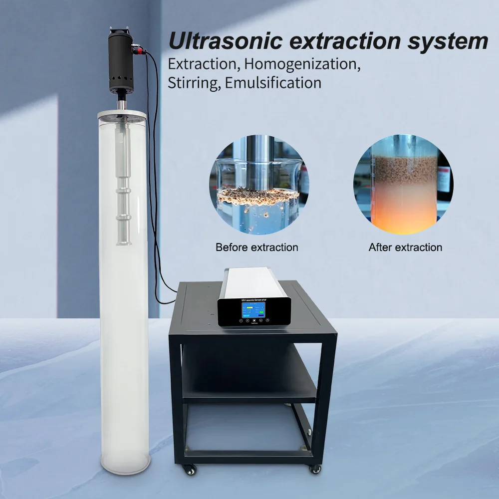 Manufacturer 20khz 2600W ultrasonic extraction system ultrasonic botanical extractor