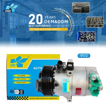 977013X101 Compatible R744 A/C Compressor VS12 12v Auto AC Compressor for Hyundai Elantra KIA Soul 977013X100 977012K700