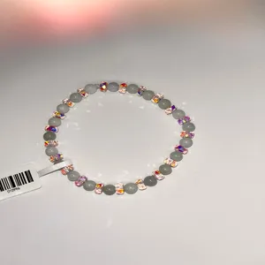 Fine Beaded Bracelet with Natural Jadeite Crystal for Gift Occasions