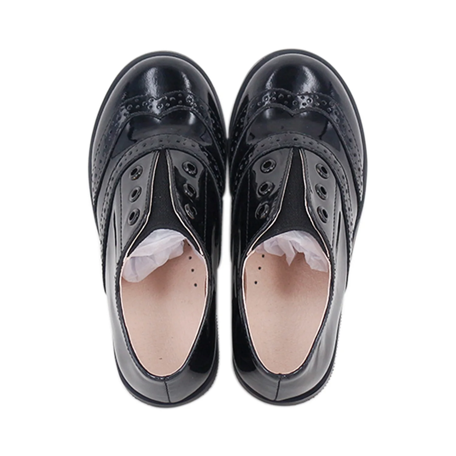 Индивидуальный Новый дизайн, Детские Высококачественные эластичные Лоферы Choozii из лакированной кожи, Повседневные слипоны для мальчиков